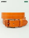 【AVIREX】CENTER STITCH COW LEATHER BELT〔LIMITED〕