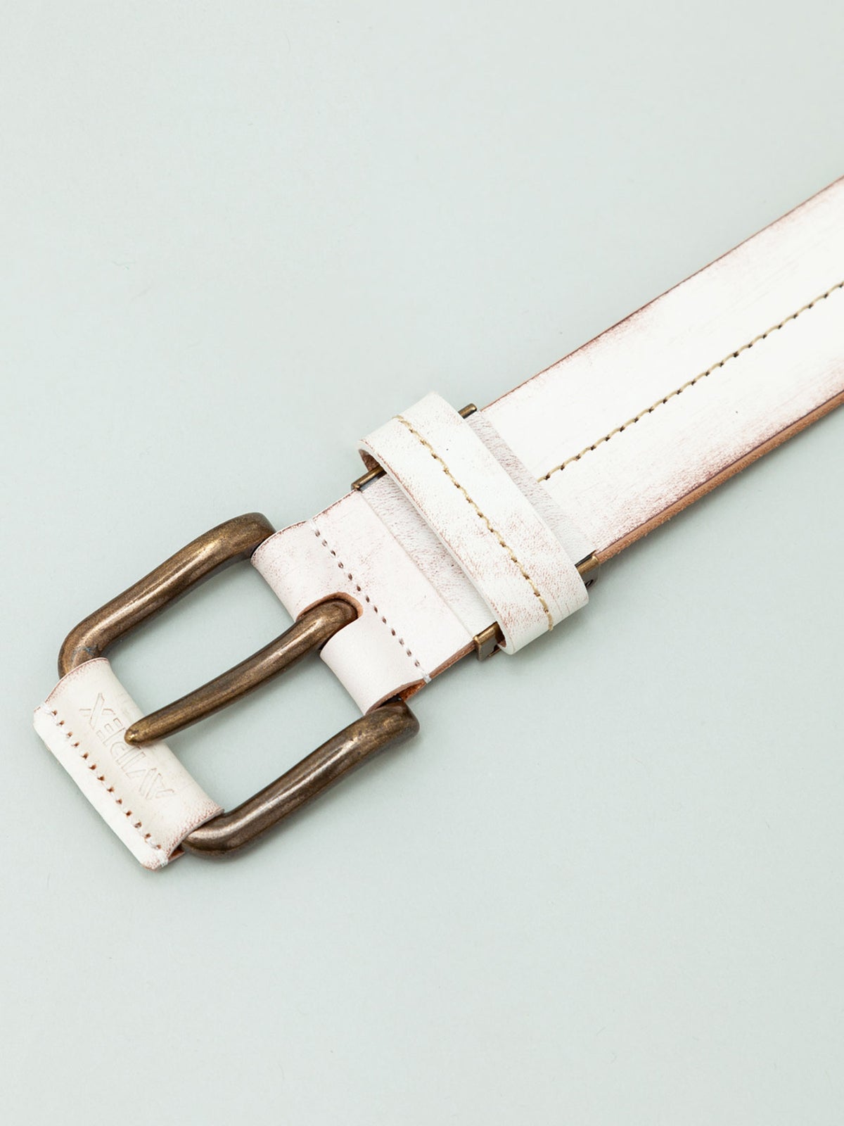 【AVIREX】CENTER STITCH COW LEATHER BELT〔LIMITED〕