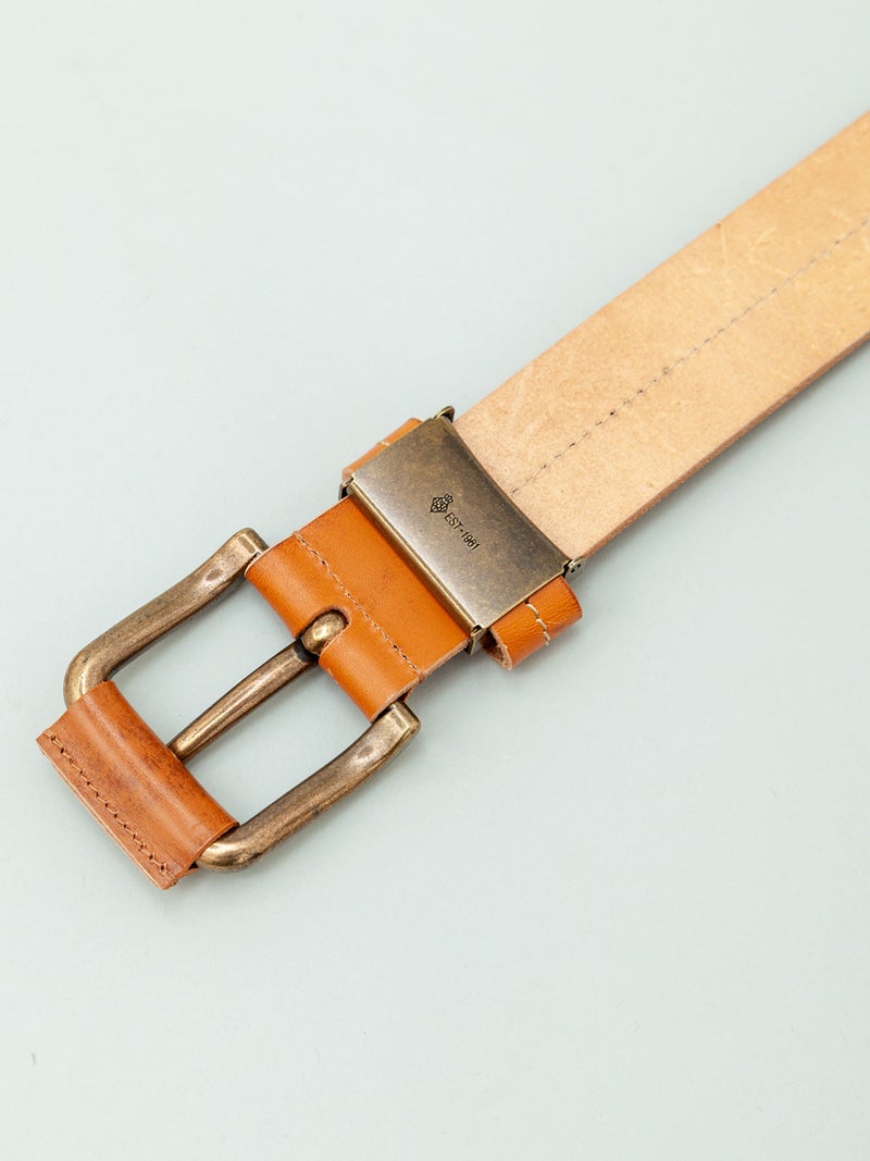 【AVIREX】CENTER STITCH COW LEATHER BELT〔LIMITED〕