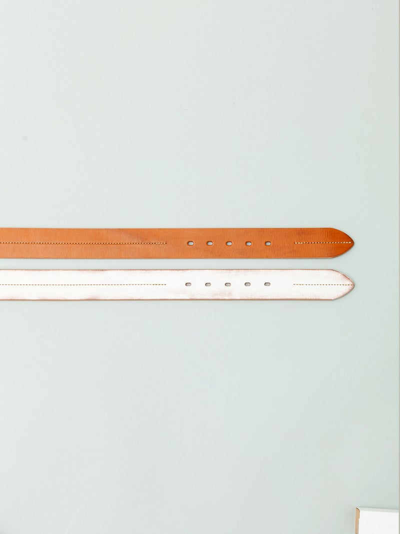 【AVIREX】CENTER STITCH COW LEATHER BELT〔LIMITED〕