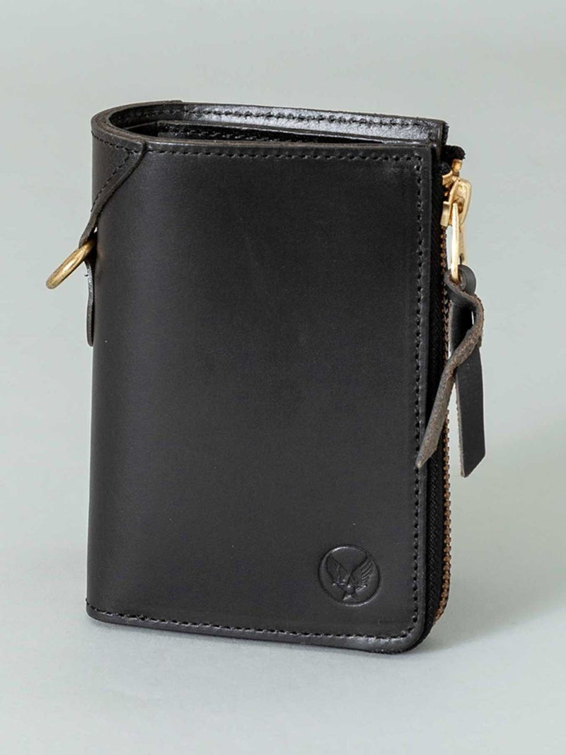 【AVIREX】“FAHNE2” L-SHAPE ZIP MIDDLE WALLET AX9301 ∴