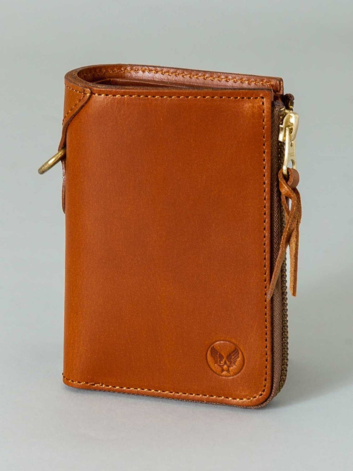 【AVIREX】“FAHNE2” L-SHAPE ZIP MIDDLE WALLET AX9301 ∴