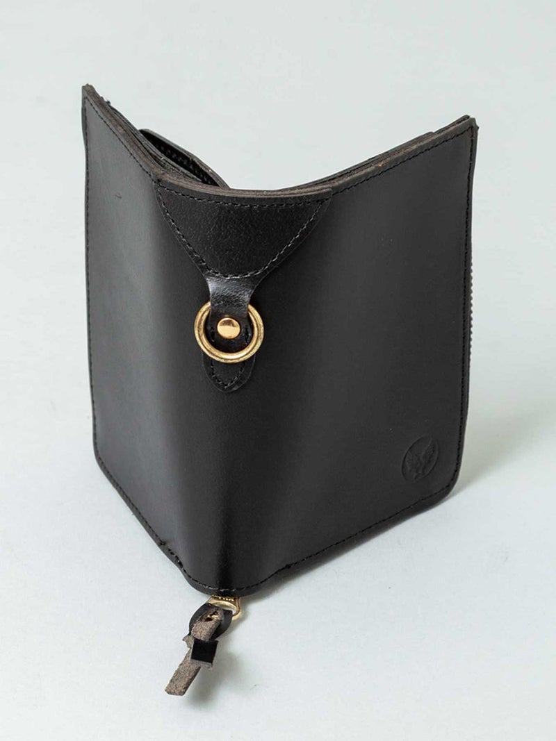 【AVIREX】“FAHNE2” L-SHAPE ZIP MIDDLE WALLET AX9301 ∴