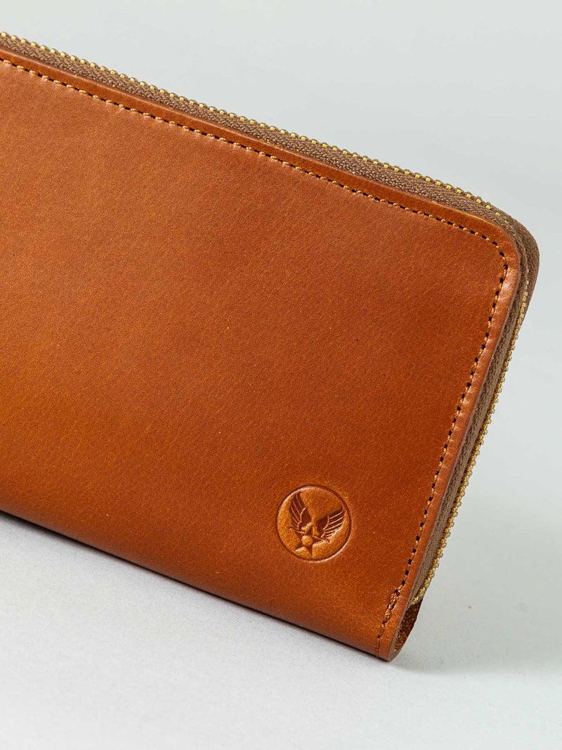 【AVIREX】“FAHNE2” ROUND ZIP LONG WALLET AX9302 ∴