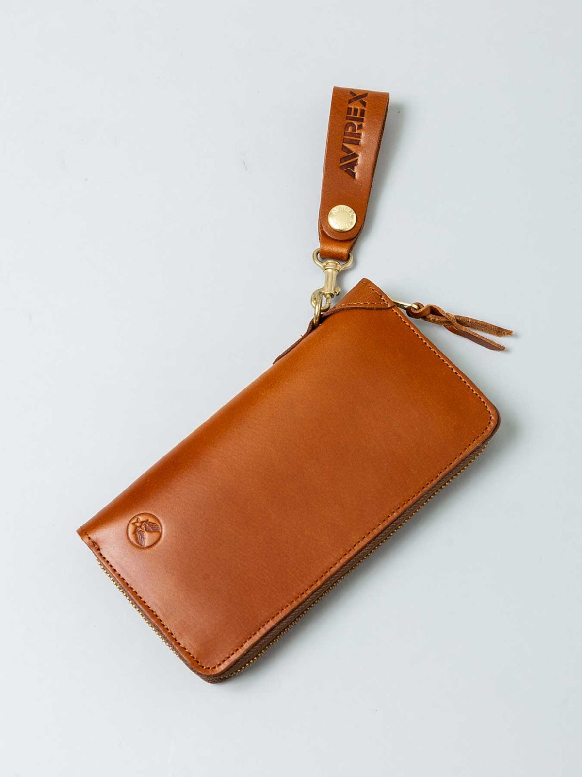 【AVIREX】“FAHNE2” ROUND ZIP LONG WALLET AX9302 ∴
