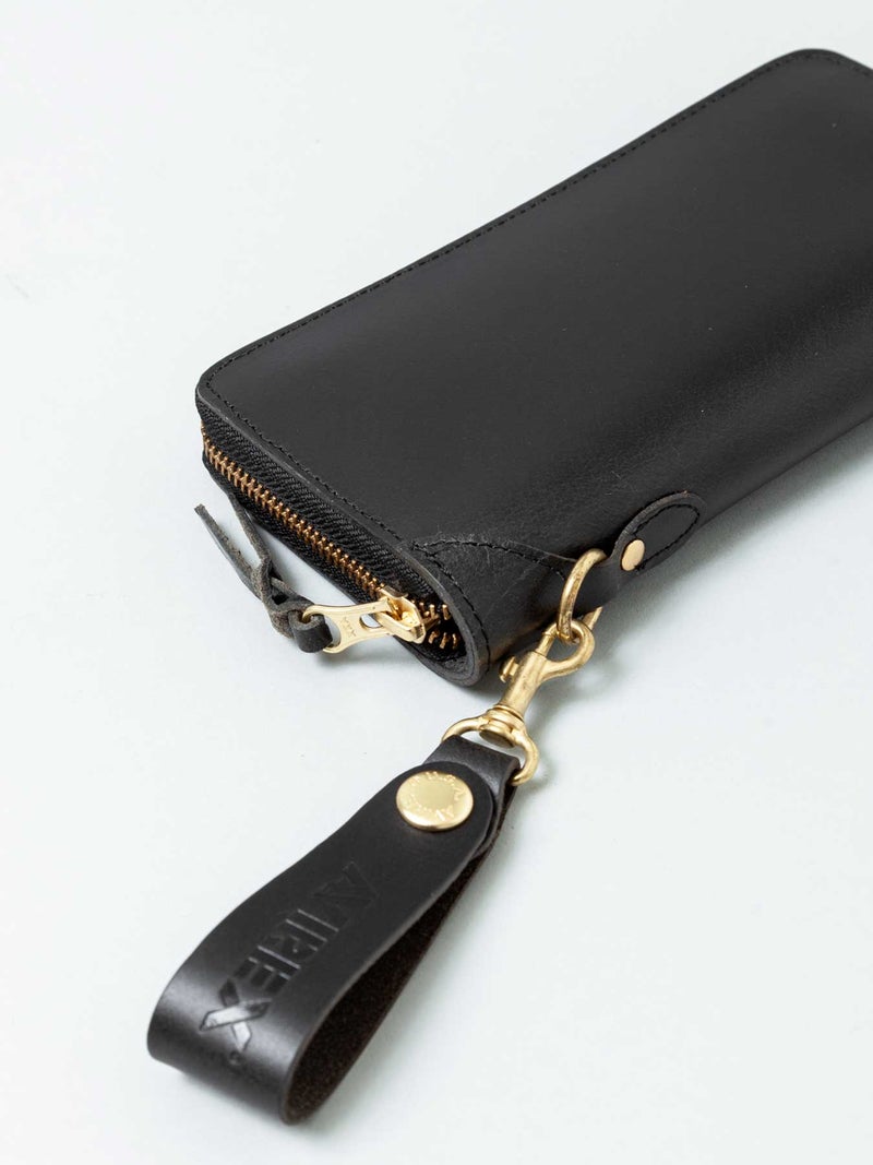 【AVIREX】“FAHNE2” ROUND ZIP LONG WALLET AX9302 ∴