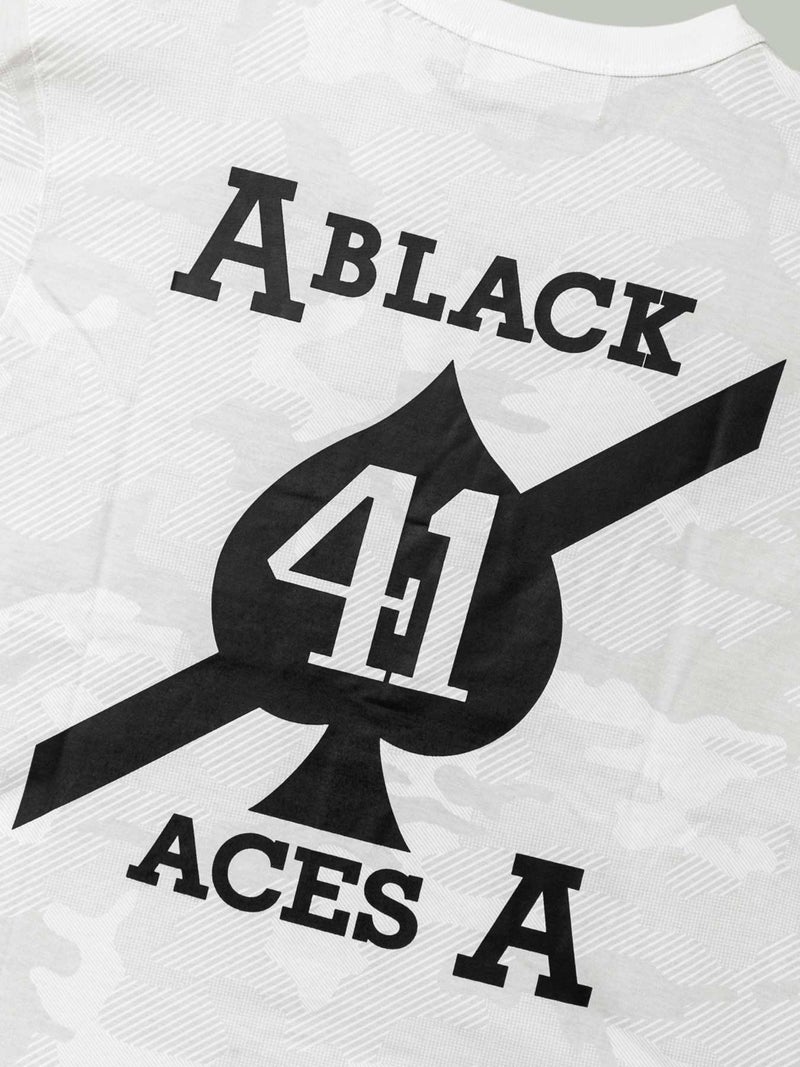 【AVIREX】“BLACK ACES”PRINT S/S FATIGUE T-SHIRT〔LIMITED〕