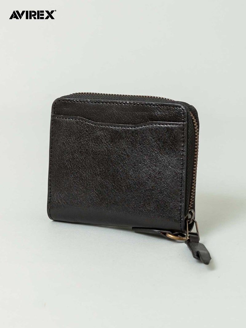 【AVIREX】“BEIDE” ROUND ZIP MIDDLE WALLET AX9101 ◇ ∴