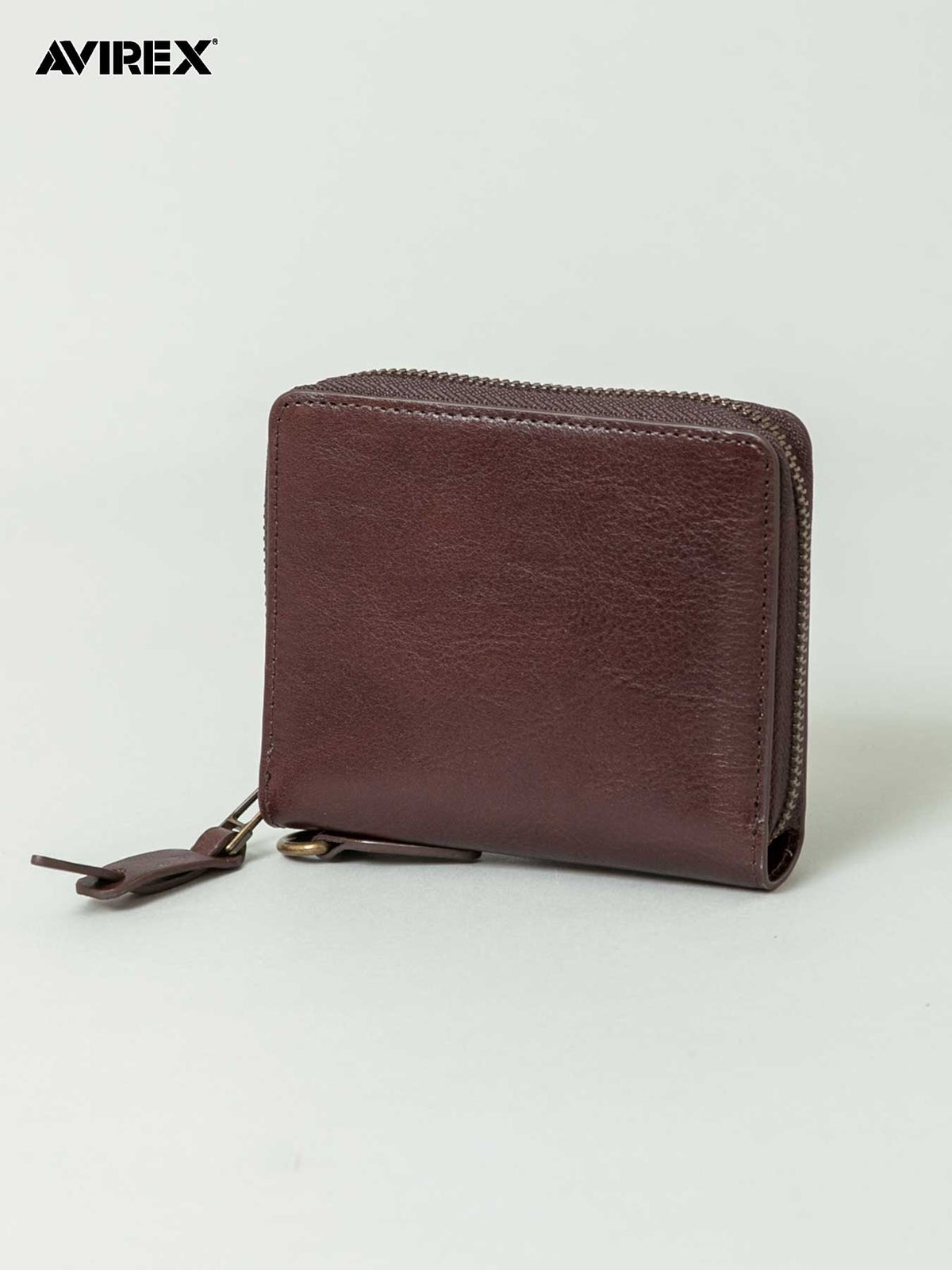 【AVIREX】“BEIDE” ROUND ZIP MIDDLE WALLET AX9101 ◇ ∴