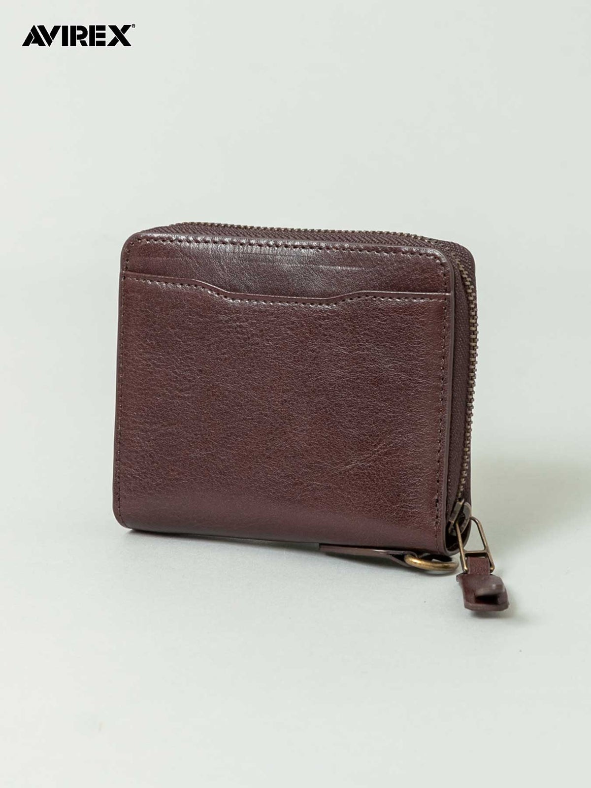 【AVIREX】“BEIDE” ROUND ZIP MIDDLE WALLET AX9101 ◇ ∴