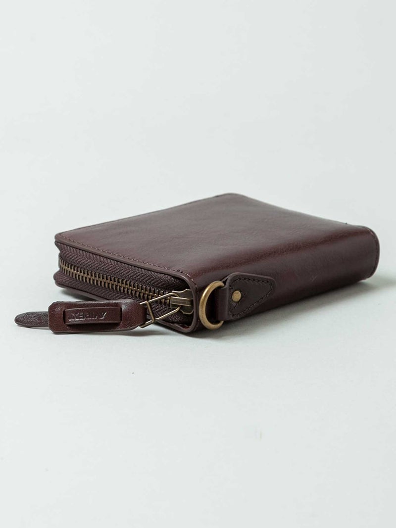 【AVIREX】“BEIDE” ROUND ZIP MIDDLE WALLET AX9101 ◇ ∴