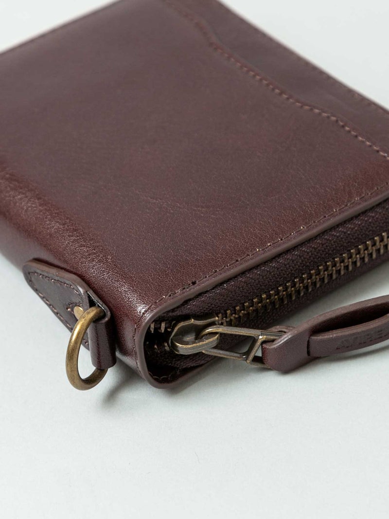 【AVIREX】“BEIDE” ROUND ZIP MIDDLE WALLET AX9101 ◇ ∴