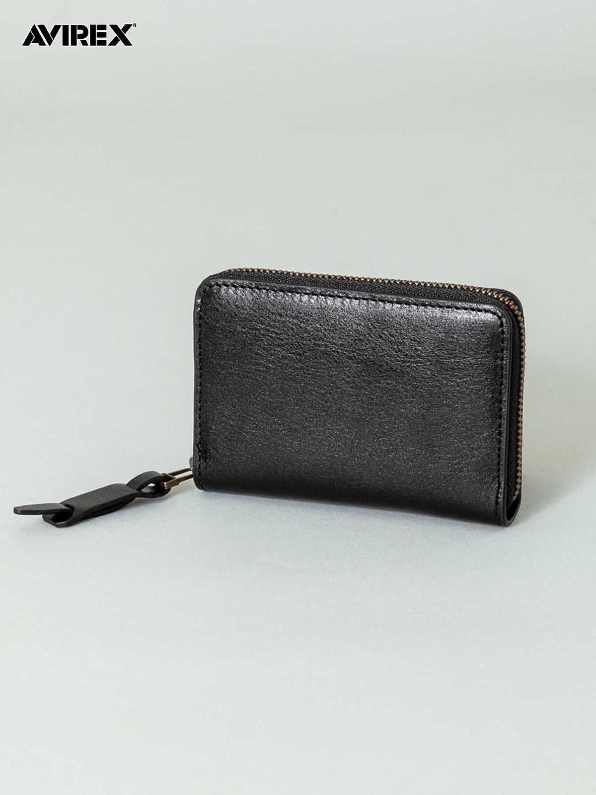 【AVIREX】“BEIDE” ROUND ZIP MINI WALLET AX9104 ◇ ∴