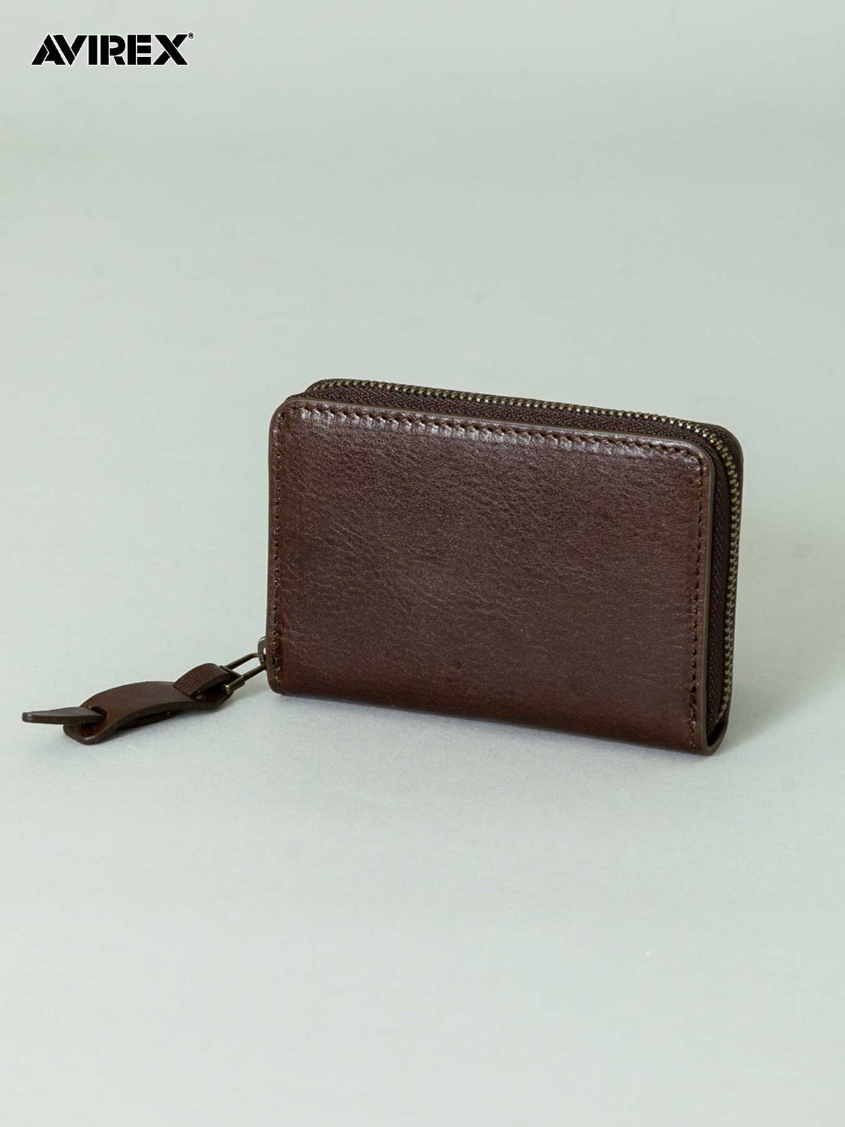 【AVIREX】“BEIDE” ROUND ZIP MINI WALLET AX9104 ◇ ∴
