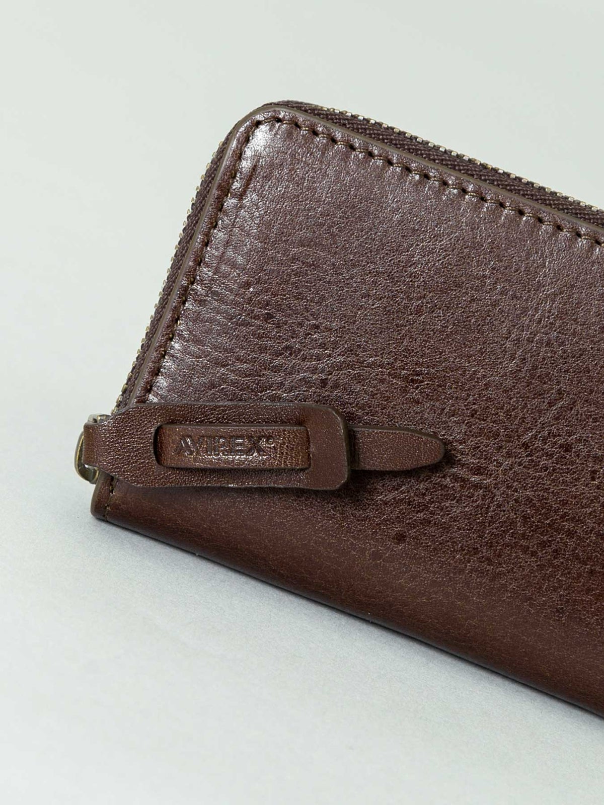 【AVIREX】“BEIDE” ROUND ZIP MINI WALLET AX9104 ◇ ∴