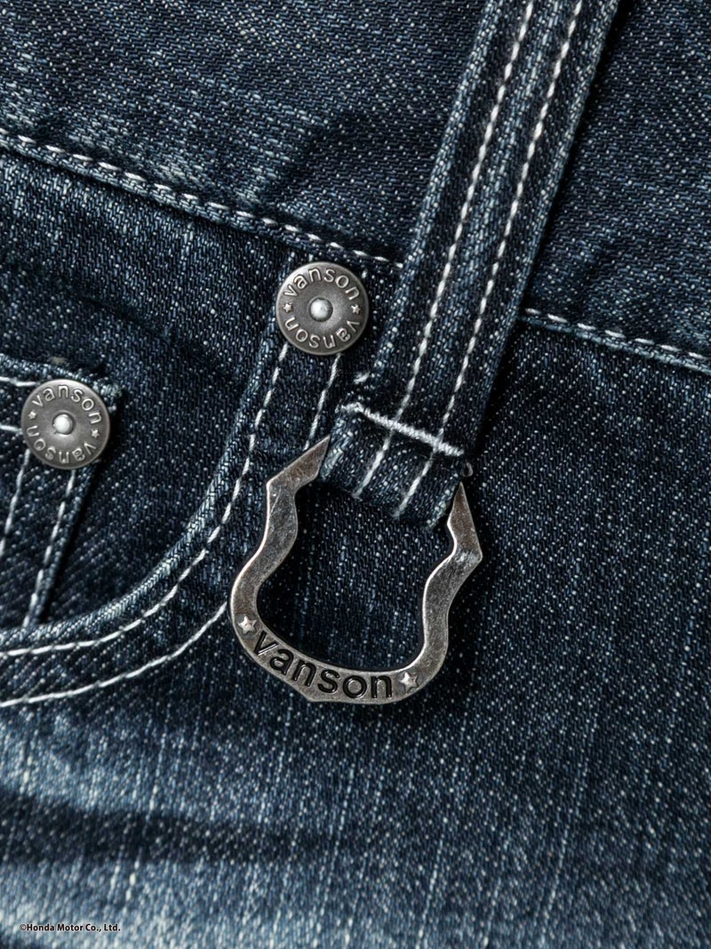  【HONDA×VANSON】“ウィングホイール”総刺繍デニムパンツ