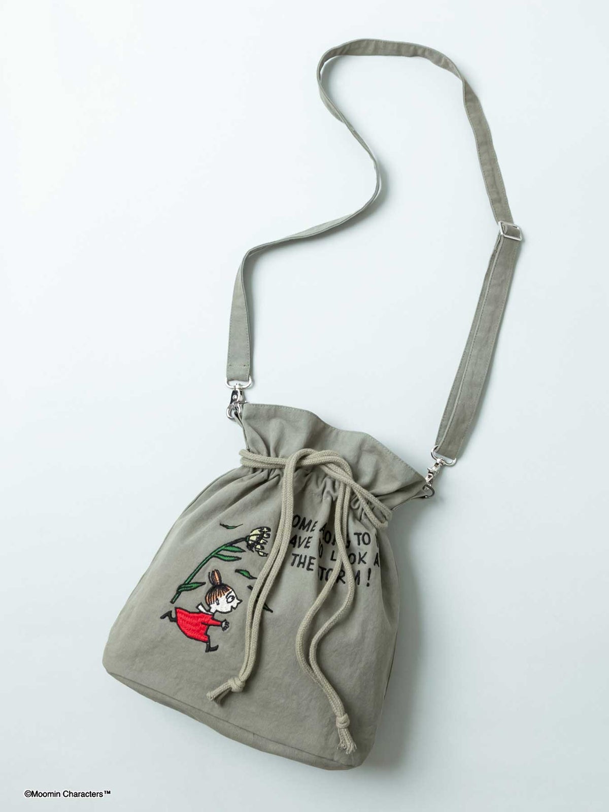 【JUICY×MOOMIN】“リトルミイ”総刺繍2WAY巾着バッグ