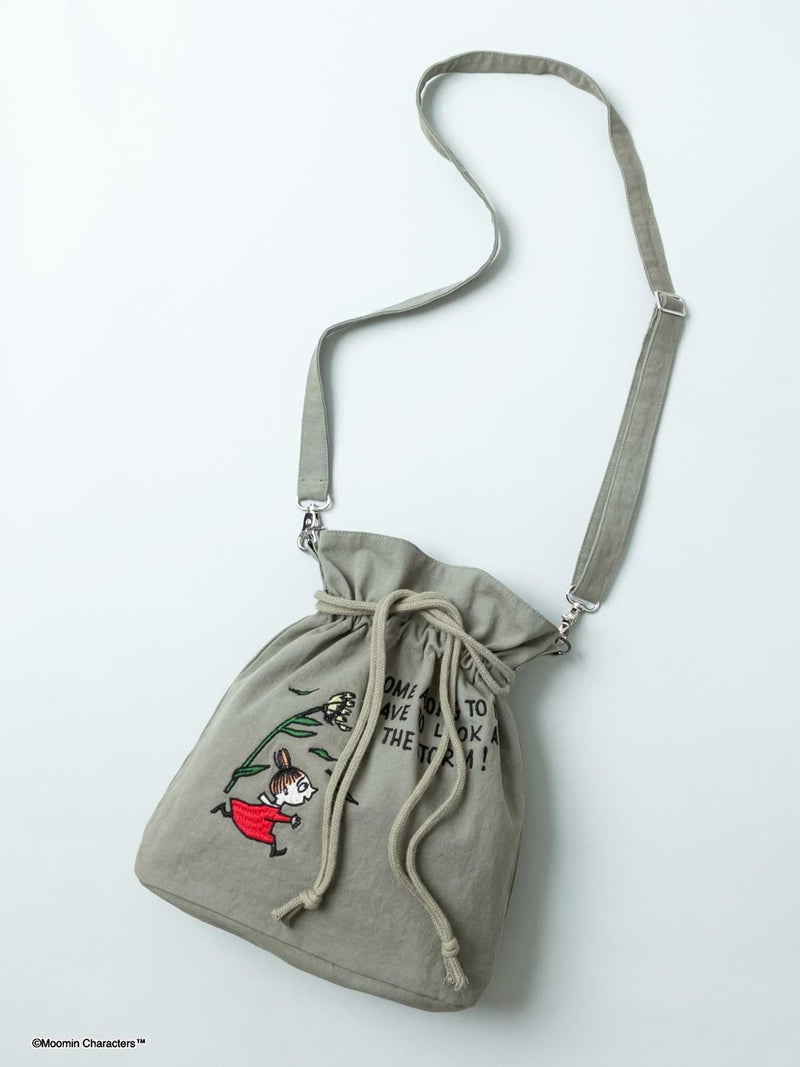 【JUICY×MOOMIN】“リトルミイ”総刺繍2WAY巾着バッグ