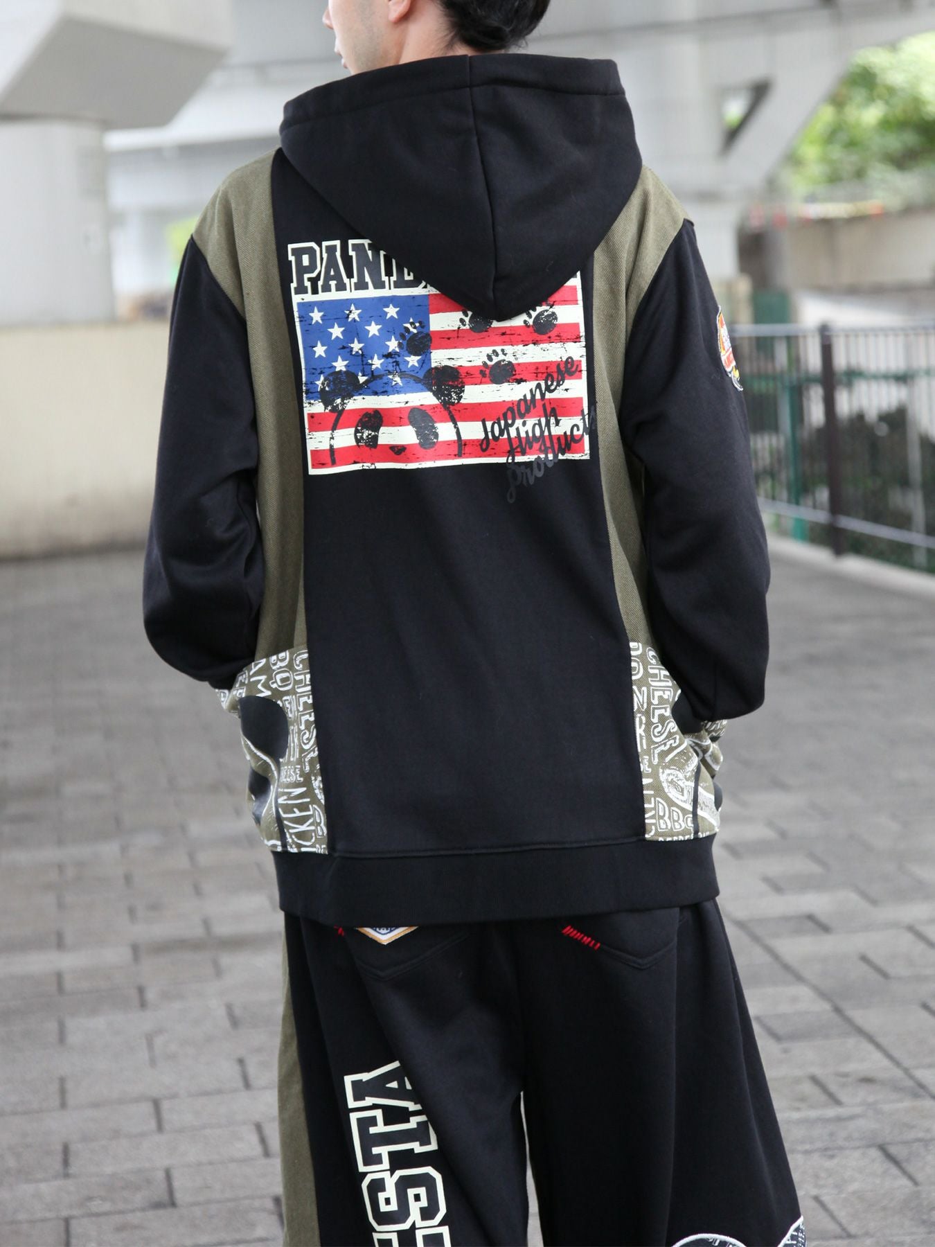 PANDIESTA JAPAN】“アメリカンダイナー”刺繍入りBIGシルエットプル