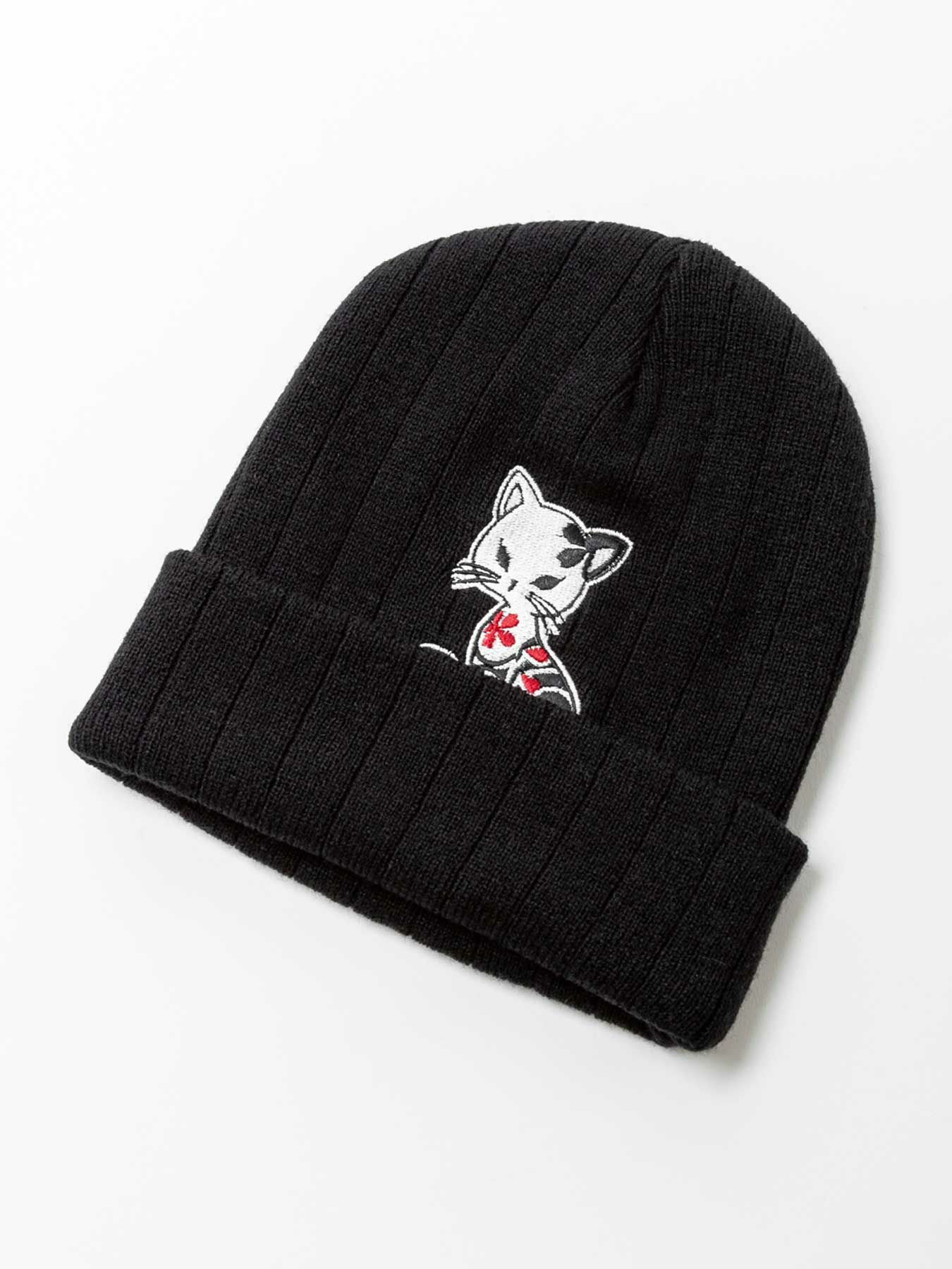 SUMINEKO】“スミネコ”総刺繍ニットキャップ | 流儀圧搾 ONLINE SHOP