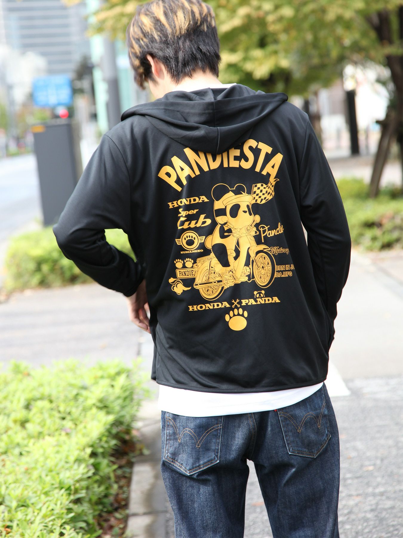 HONDA×PANDIESTA JAPAN】“SUPER CUB”DRYメッシュ素材ZIPパーカー