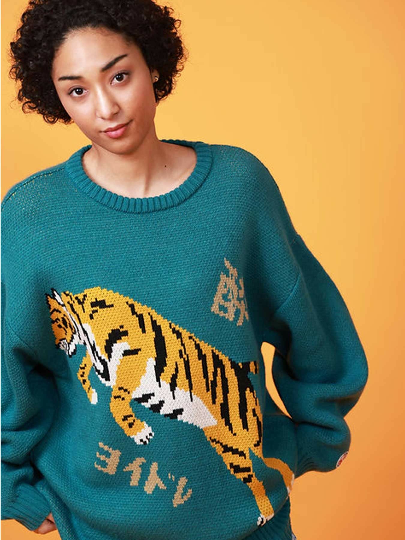 YOIDORE】“酔虎”ジャガードニット | 流儀圧搾 ONLINE SHOP【流儀圧搾