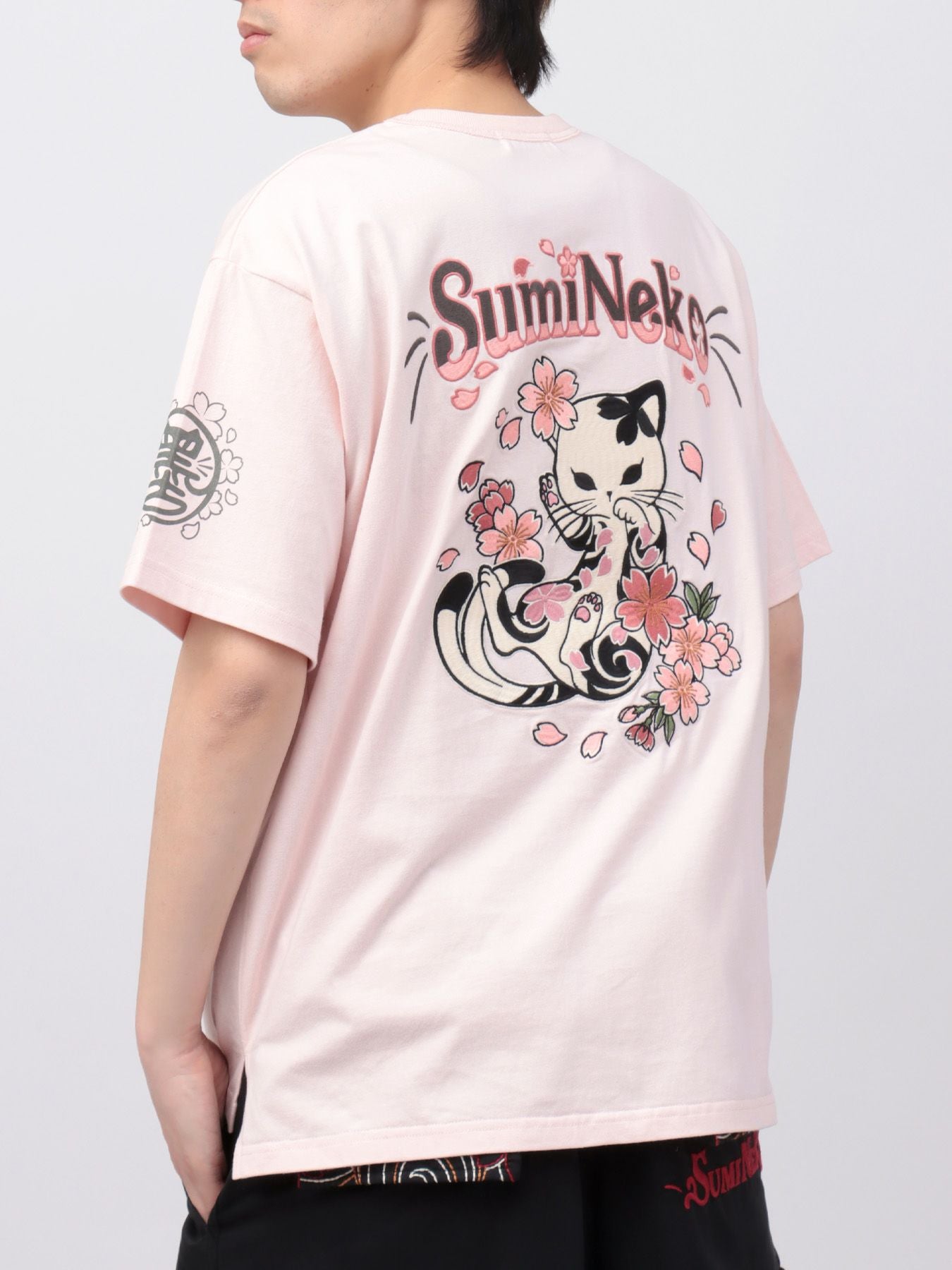 SUMINEKO】“桜尽くし”刺繍入りTシャツ | 流儀圧搾 ONLINE SHOP【流儀