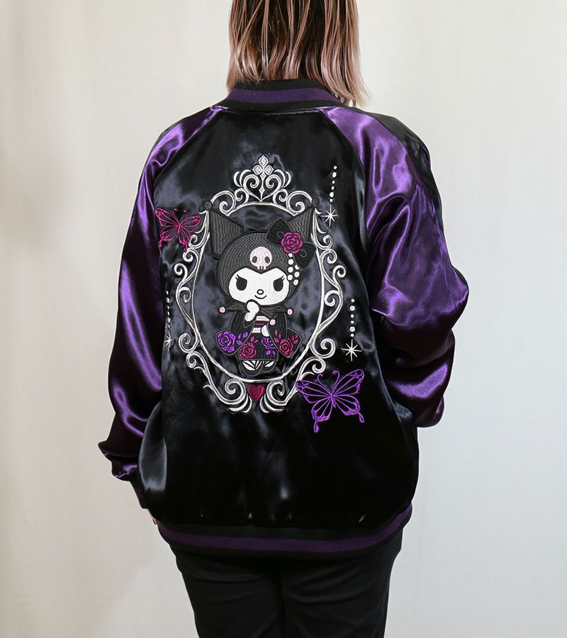 Sanrio】“クロミちゃん×マイメロディ”総刺繍リバーシブルスカジャン