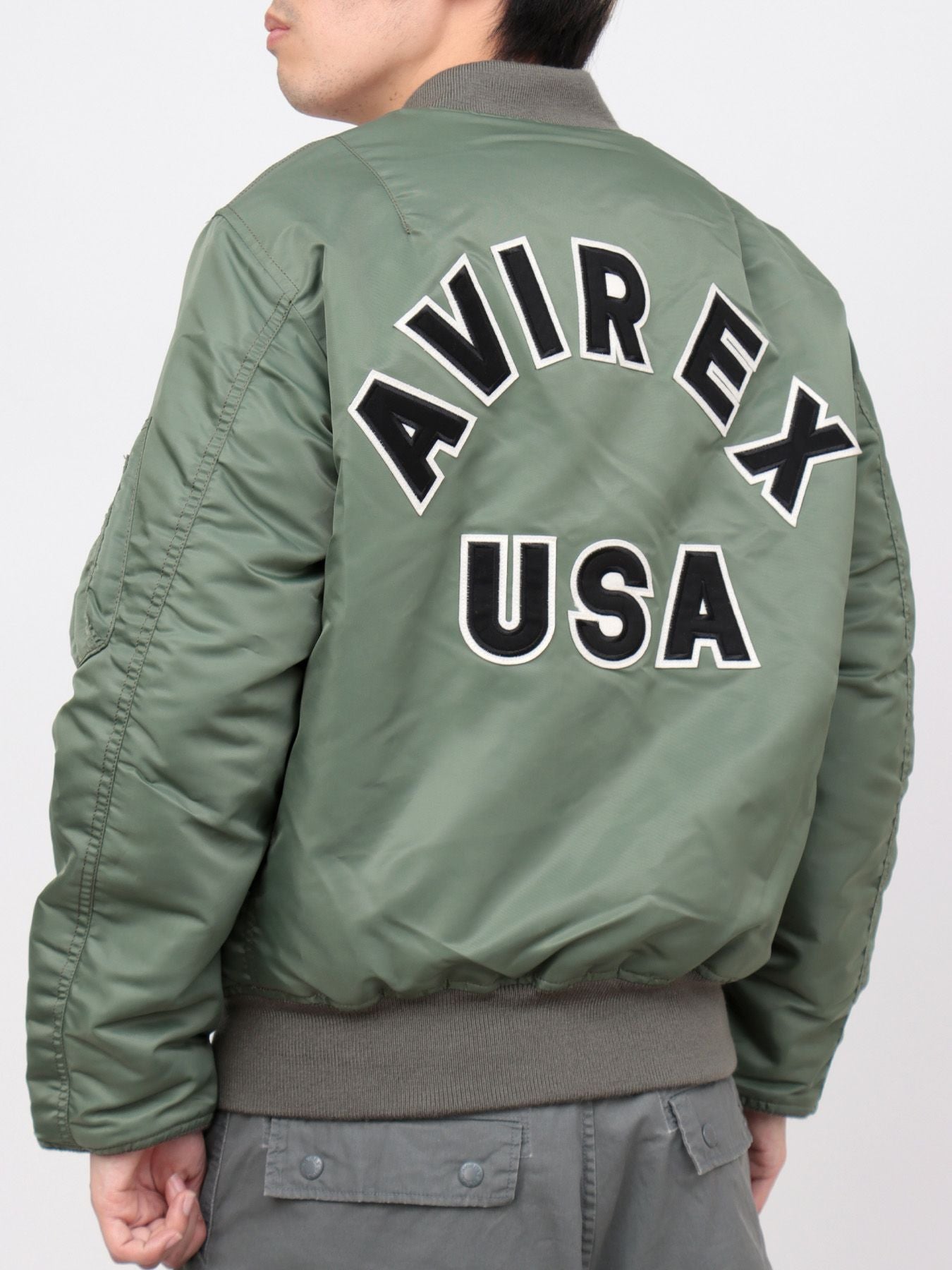 AVIREX】“COMMERCIAL LOGO”MA-1 JACKET | 流儀圧搾 ONLINE SHOP【流儀