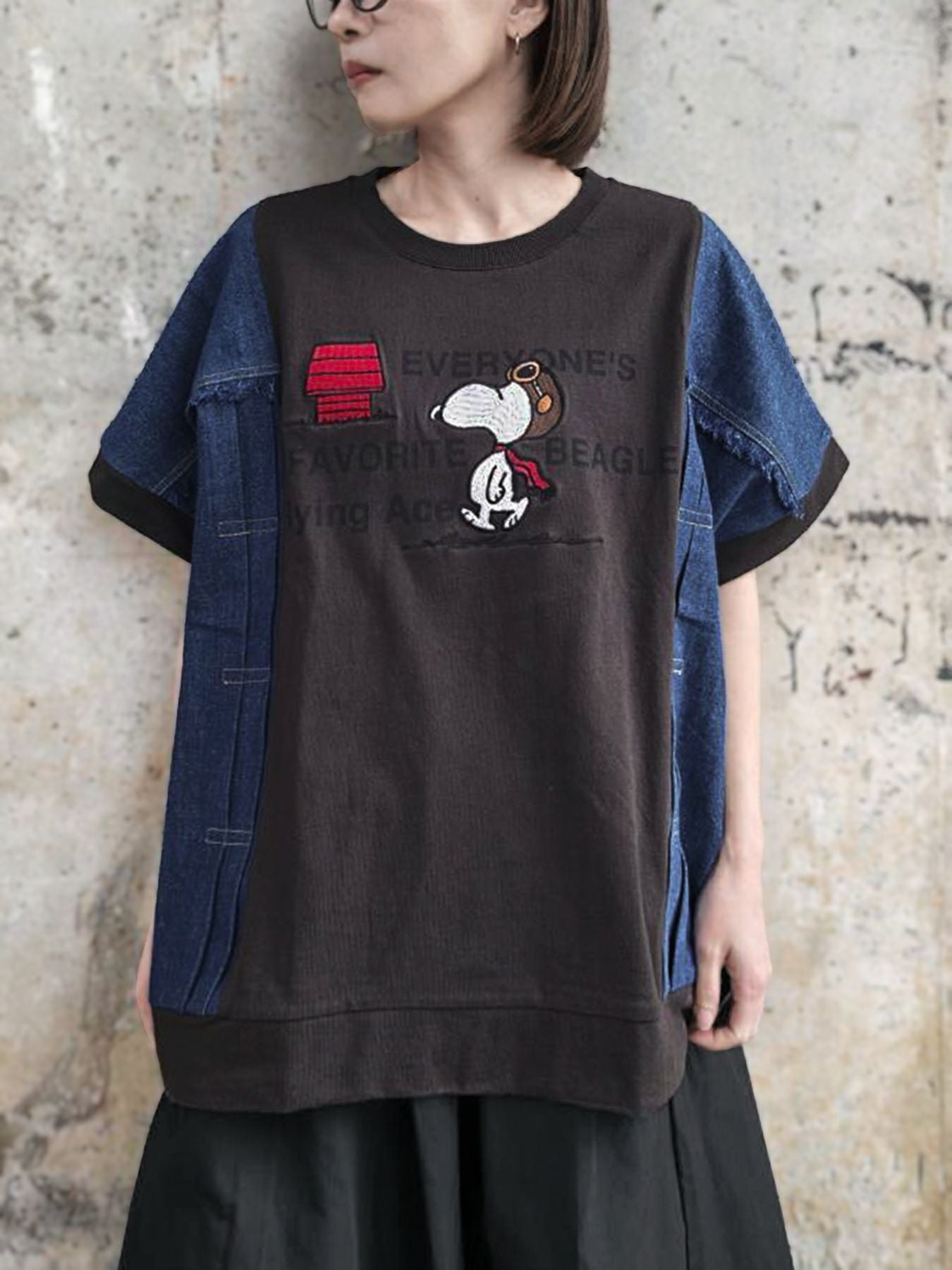 ≪40%OFF≫【JUICY×PEANUTS】トラッカー風タック遣い デニム切替プル