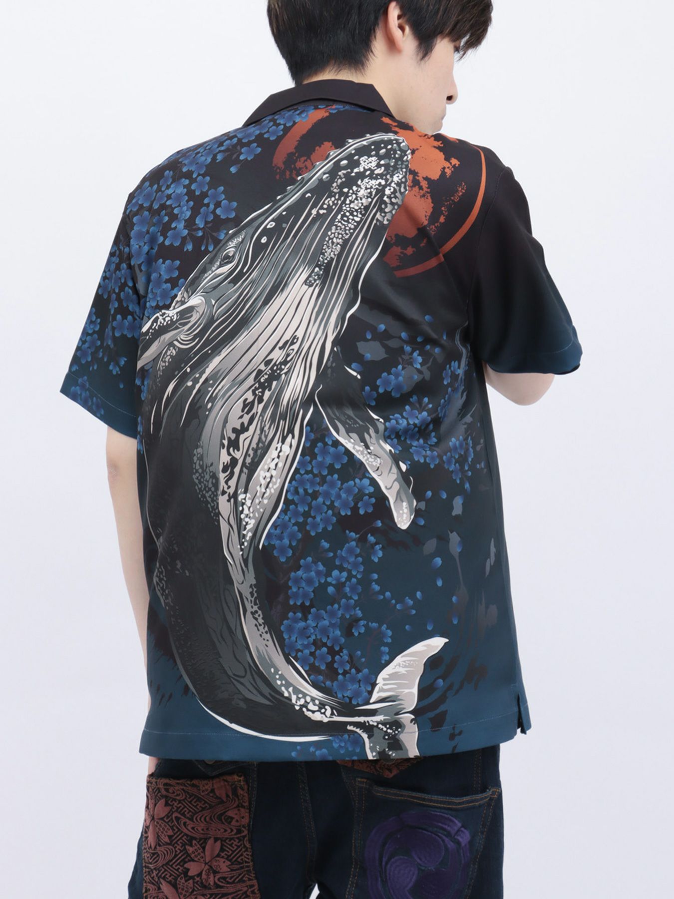絡繰魂・粋】“雲龍／座頭鯨”極彩アロハシャツ | 流儀圧搾 ONLINE SHOP