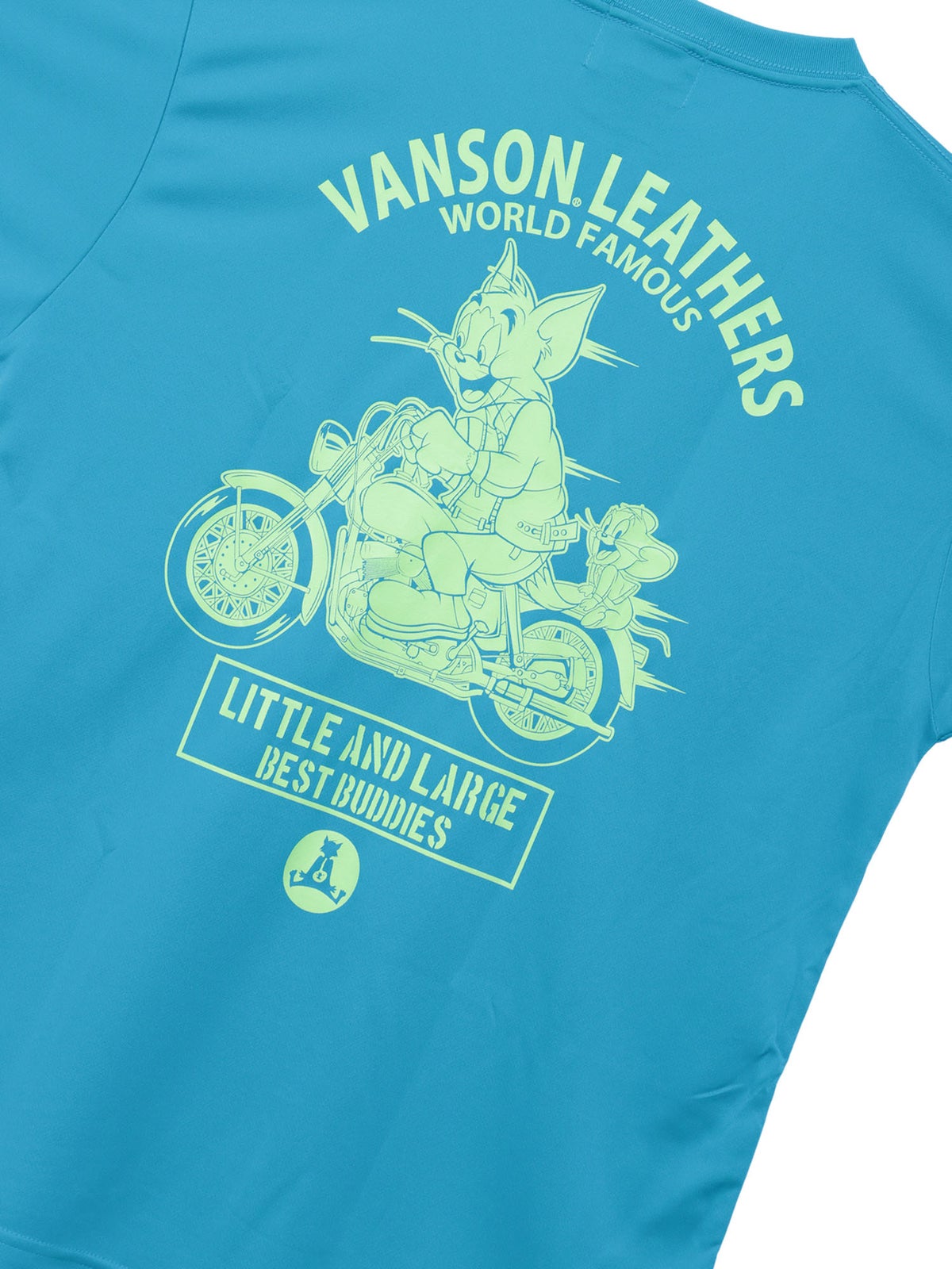 【VANSON×TOM and JERRY】“バイカーズトムジェリ”DRY素材Tシャツ