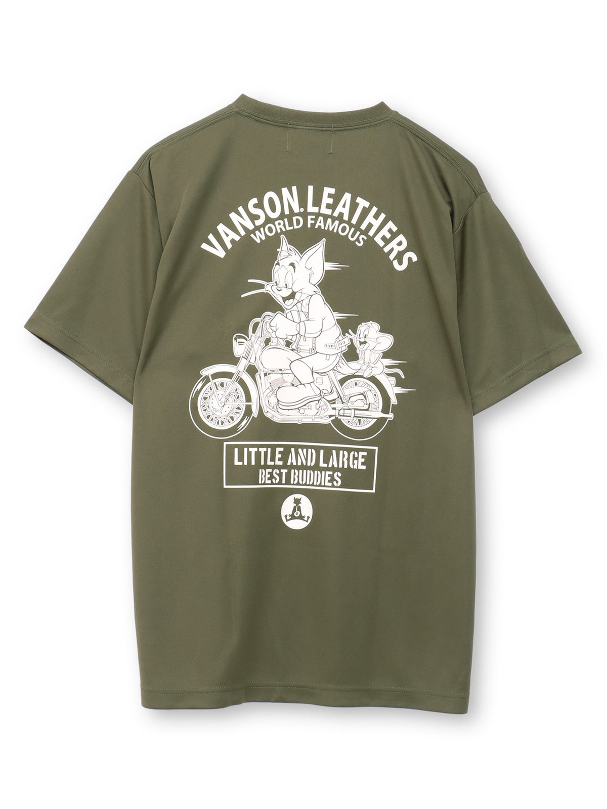 【VANSON×TOM and JERRY】“バイカーズトムジェリ”DRY素材Tシャツ