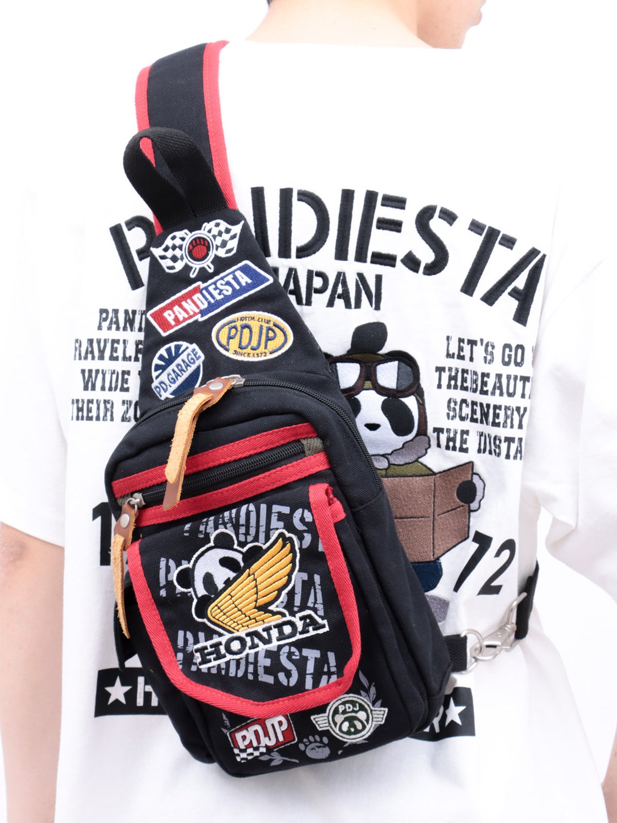  【HONDA×PANDIESTA JAPAN】“パンダウィング”ミリタリーワンショルダーバッグ