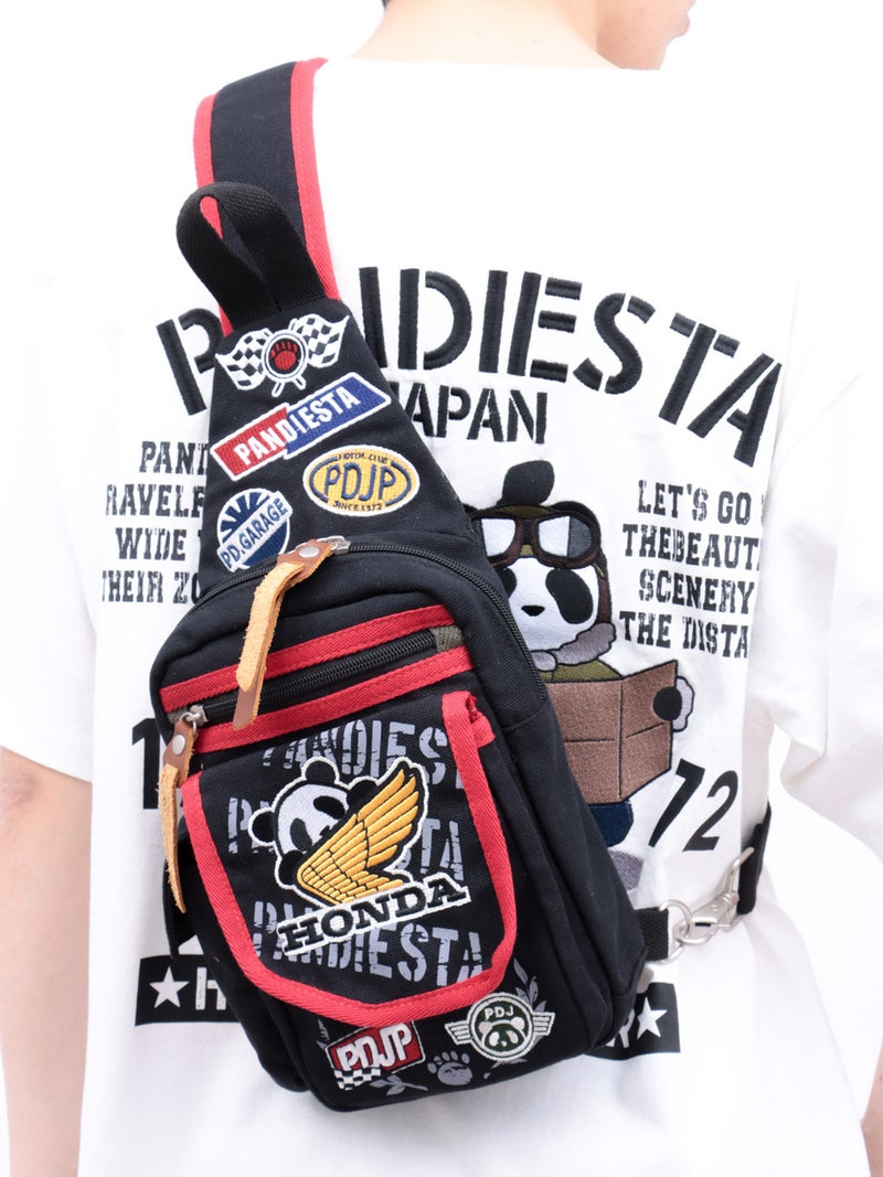  【HONDA×PANDIESTA JAPAN】“パンダウィング”ミリタリーワンショルダーバッグ