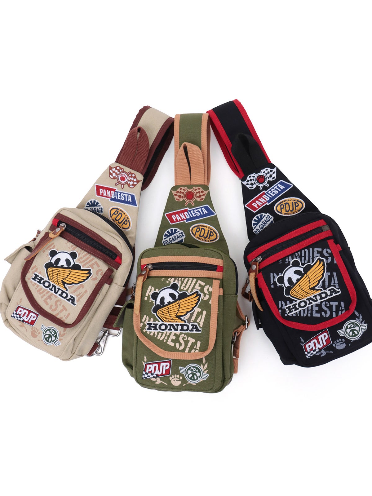  【HONDA×PANDIESTA JAPAN】“パンダウィング”ミリタリーワンショルダーバッグ