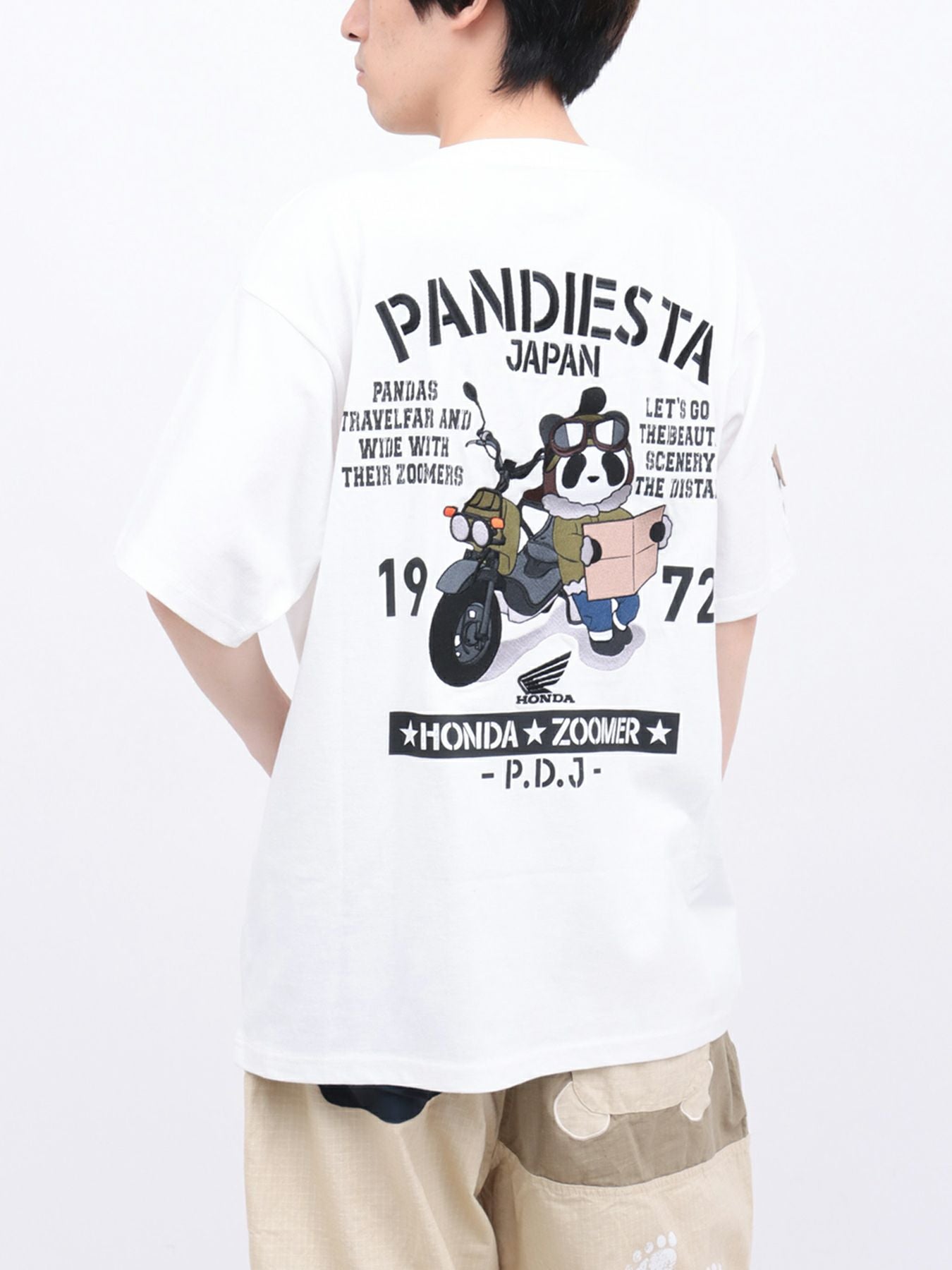 ★ぽた HONDA×PANDIESTA JAPAN】“ZOOMER”刺繍入りTシャツ | 流儀圧搾 ONLINE
