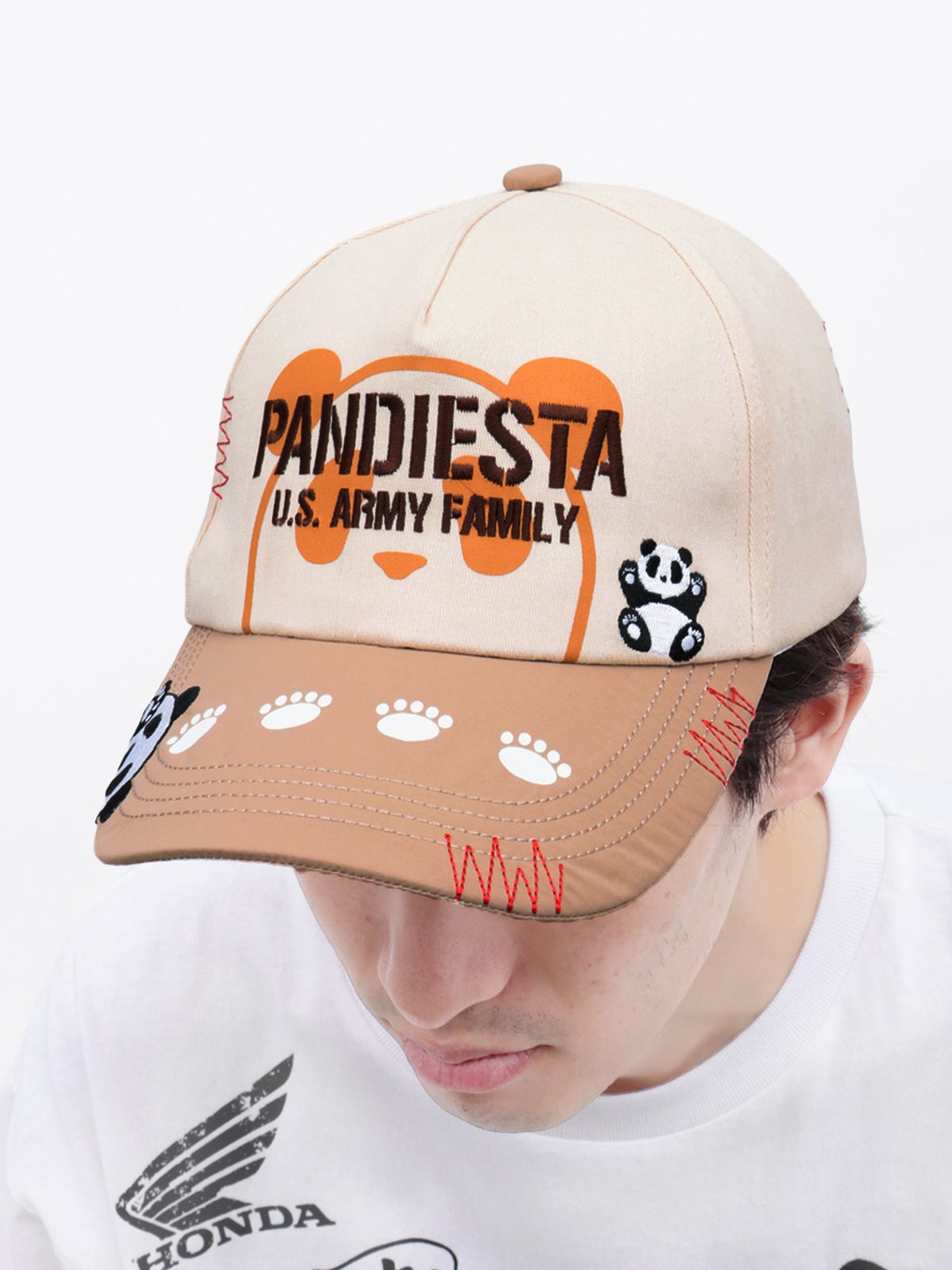 【PANDIESTA JAPAN】ナイロン切り替えミリタリーキャップ