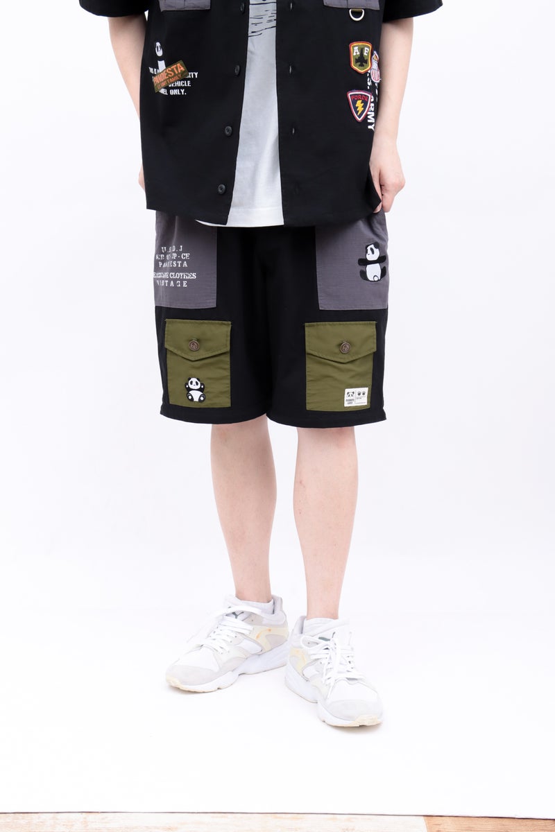 【PANDIESTA JAPAN】ナイロン切替ミリタリー2WAYパンツ