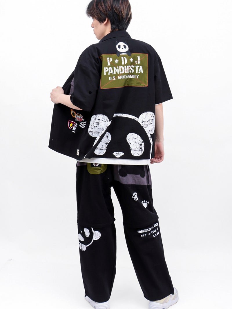 【PANDIESTA JAPAN】ナイロン切替ミリタリー2WAYパンツ