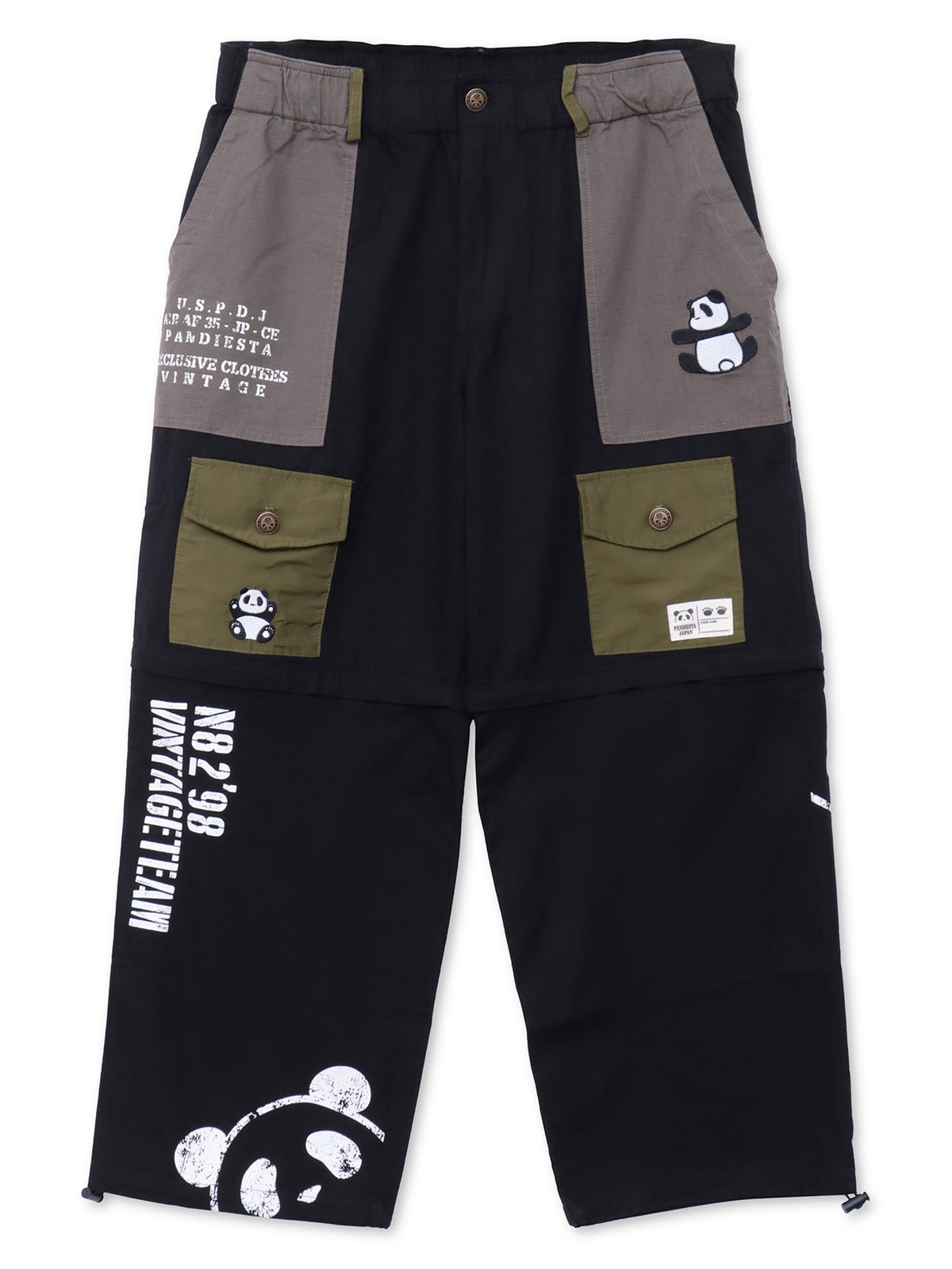 【PANDIESTA JAPAN】ナイロン切替ミリタリー2WAYパンツ