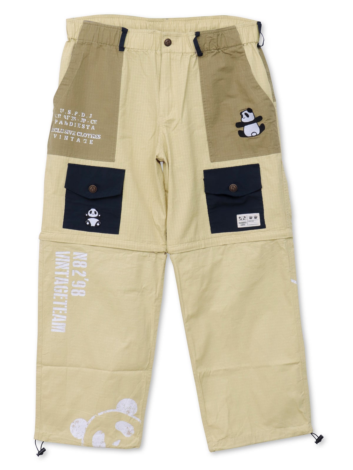 【PANDIESTA JAPAN】ナイロン切替ミリタリー2WAYパンツ