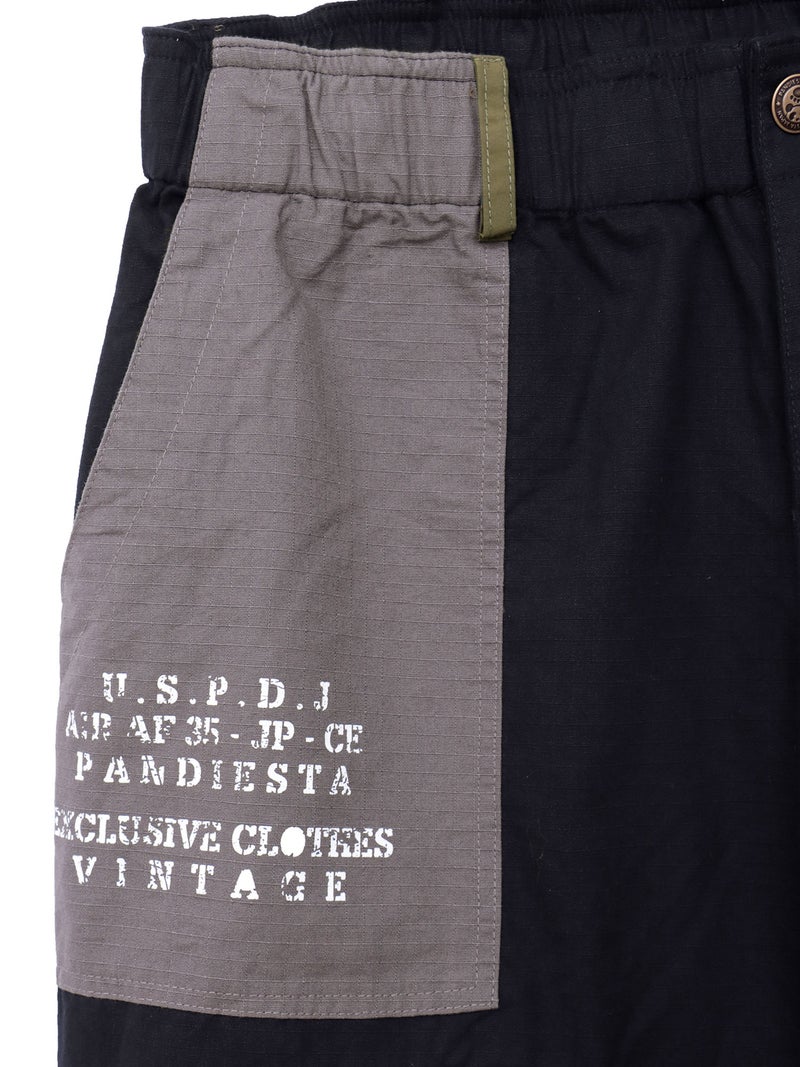 【PANDIESTA JAPAN】ナイロン切替ミリタリー2WAYパンツ