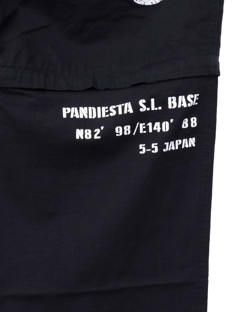 【PANDIESTA JAPAN】ナイロン切替ミリタリー2WAYパンツ