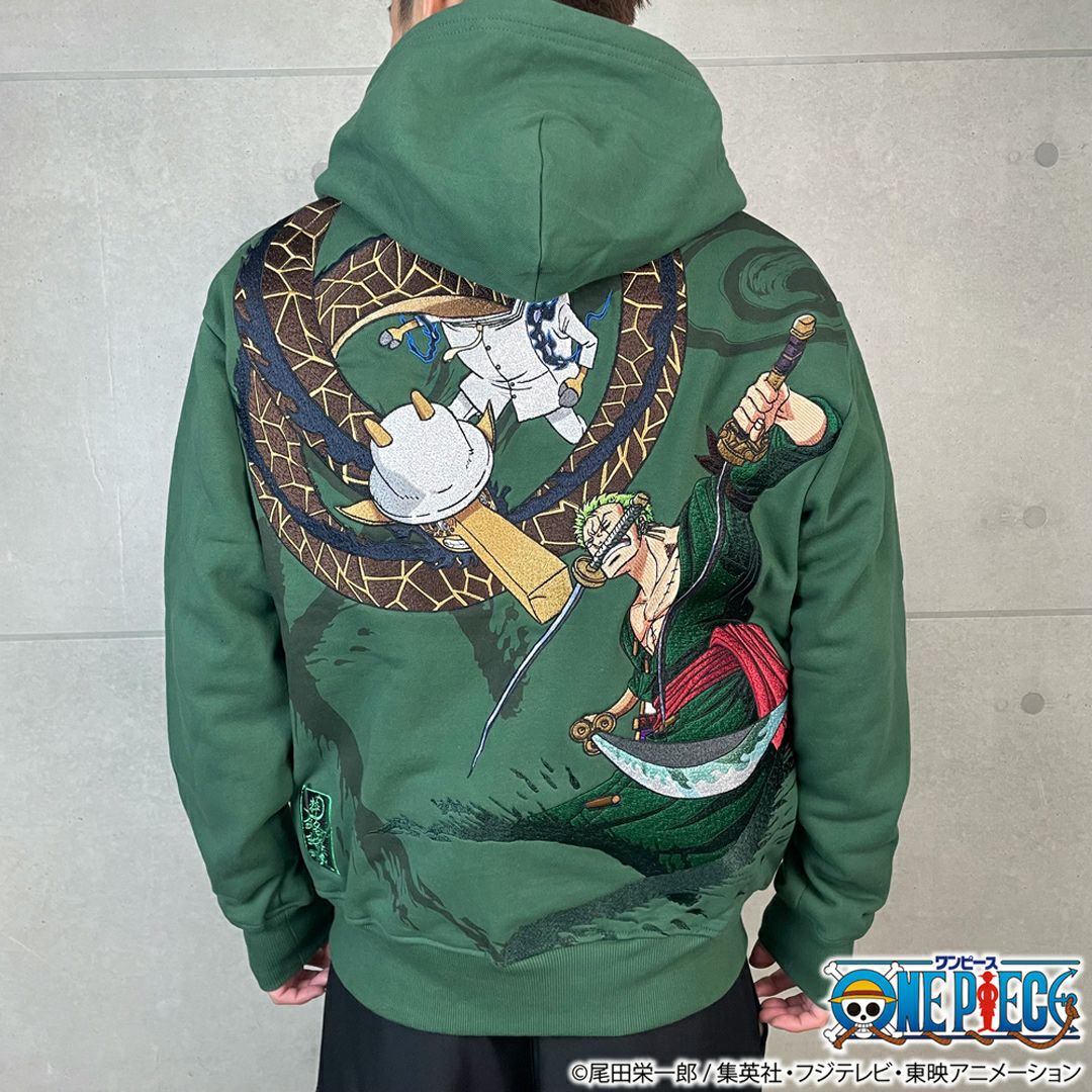 絡繰魂・粋×ONE PIECE】ゾロvsカク 決戦ZIP UPパーカー | 流儀圧搾