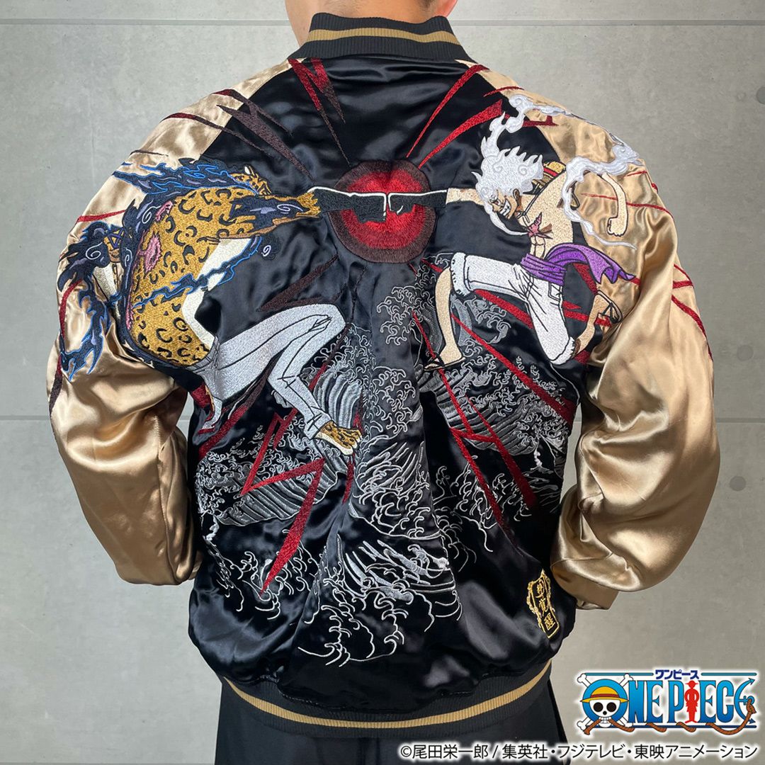 絡繰魂・粋×ONE PIECE】ルフィvsルッチ 決戦リバーシブルスカジャン