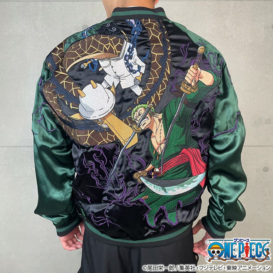 絡繰魂・粋×ONE PIECE】ゾロvsカク 決戦リバーシブルスカジャン | 流儀