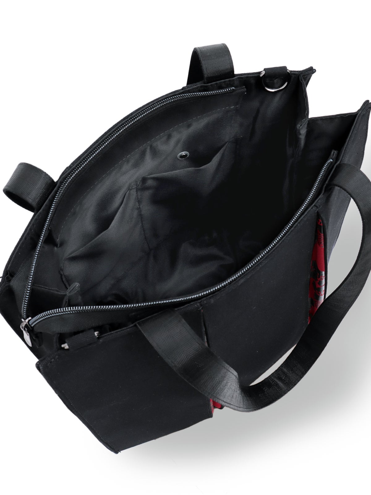 【雅結】桜刺繍 和生地切り替え2WAYタックトートバッグ