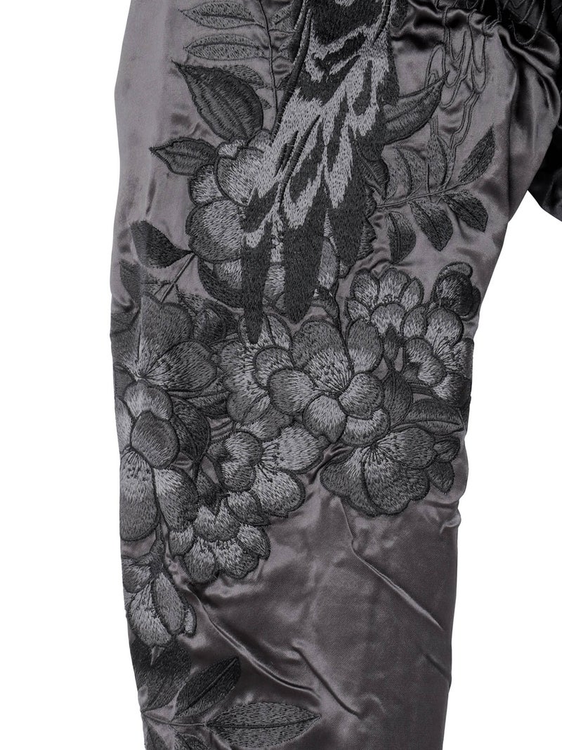 【絡繰魂・漆】“漆の梟”総刺繍リバーシブルスカジャン