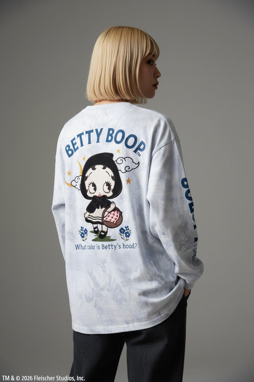 BETTY BOOP】“赤ずきんベイビーベティ”刺繍入りロンT | 流儀圧搾